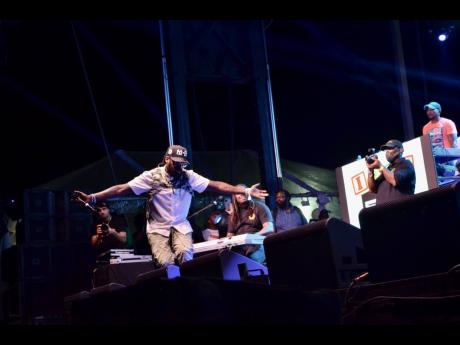 Tarrus Riley going through his catalogue of hits.