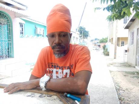 Steve Richards, the Rastafarian who was beat down by a pastor in Arnett Gardens, St Andrew, two years ago.