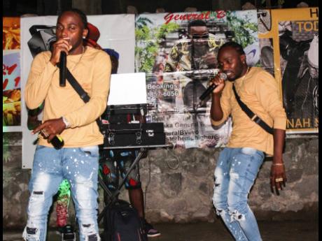 Twin Cupid in performance at Boom Box Fridays.