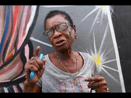 Credit: Rudolph Brown Monica Spraggs, grandmother of six-year-old T-Mora McCallum, who was shot and killed on Text Lane, Central Kingston, on Monday evening.