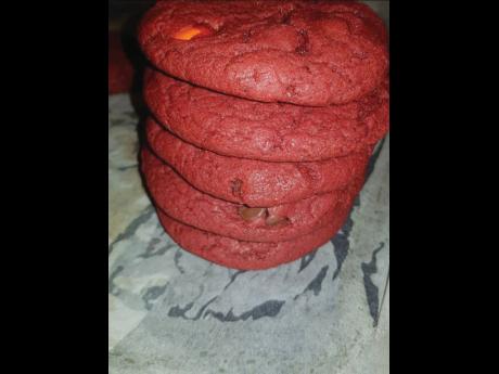 Red Velvet Chocolate Chip Cookies