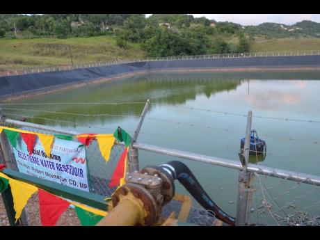 The Belle Tierre reservoir in St Ann.