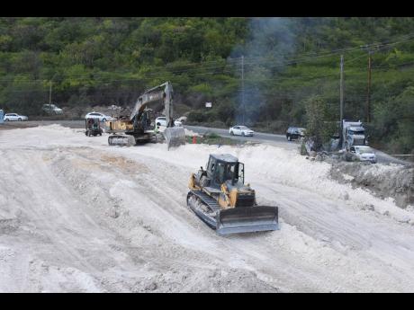The construction on this section of the main road near to Grants Pen in St Thomas has become a problem for the residents.
