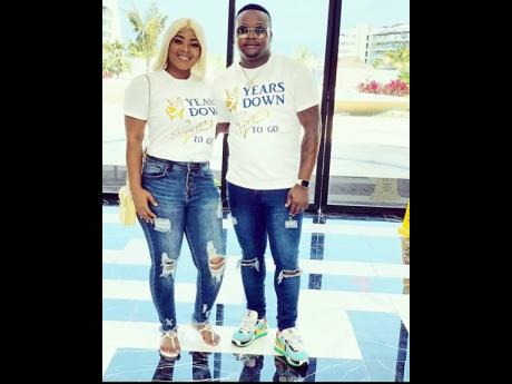 Latoya Tomlinson-Bernard and husband Domonic Bernard.