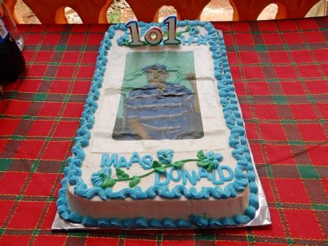 Campbell’s birthday cake.