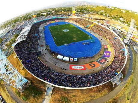 An aerial view of the National Stadium during a recent staging of Champs.