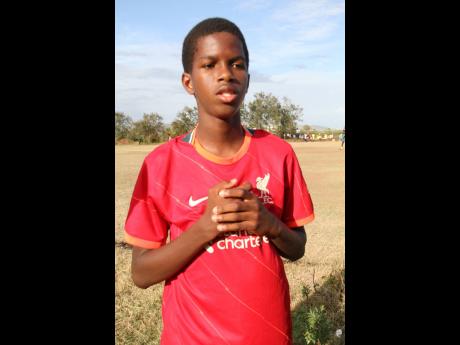 Denbigh High School student Alexander Dixon, 14, is one of the footballers who took part in the day’s activities.