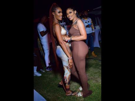 A double dose of sexy, Ornella Anderson (left) and her parie, Kim Sinclair, enjoy the Ice on Fire settings.