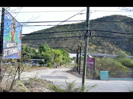 A section of the new highway being constructed in the vicinity of the St Thomas-St Andrew border at Bull Bay. 