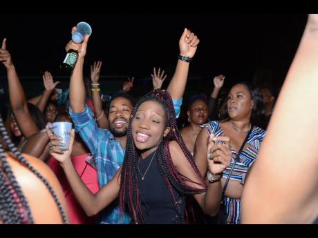 Patrons enjoying the music at a staging of Footloose.