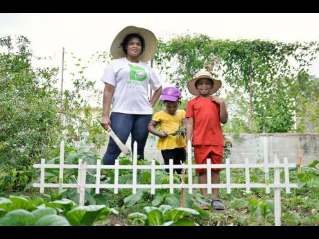 Grace Henry, with her children, Mikayla-Ann and Matthew-Aiden Henry. 