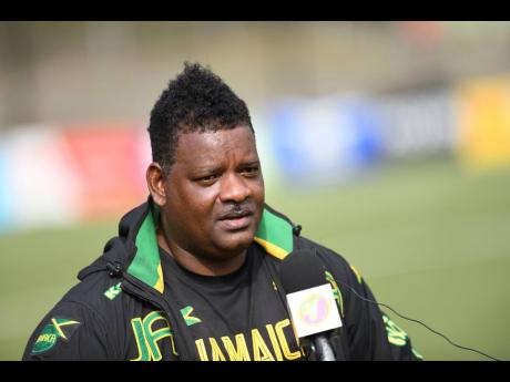 Vere United’s coach Donovan Duckie.