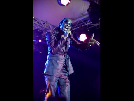 Bounty Killer thrilling the audience with his signature style.