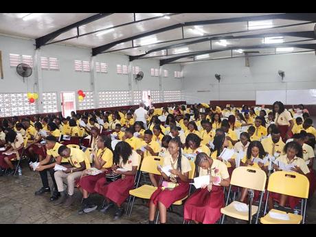 Members of the Port Antonio High School graduating class for 2021/2022.