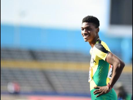 Roshawn Clarke ... fastest time going into the 400m hurdles final.