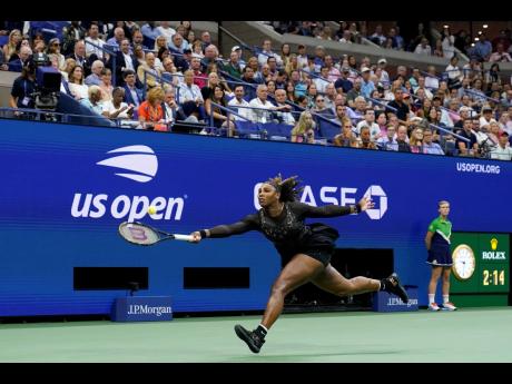 Serena Williams of the United States of America (USA) returns a shot to Anett Kontaveit, of Estonia, during the second round of the US Open on Wednesday. Williams won 7-6 (4), 2-6, 6-2.