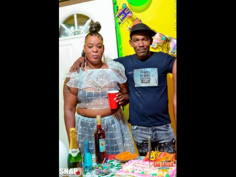 Picture shows photo of Lennox Smikle and stepdaughter Tafina Thomas.