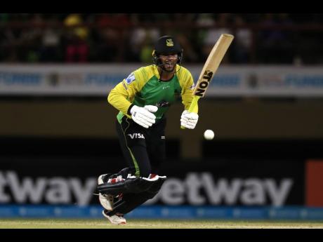 Jamaica Tallawahs’ Brandon King takes off for a run during the Caribbean Premier League (CPL) match against Gayana Amazon Warriors at Providence Stadium yesterday in Georgetown, Guyana.

 