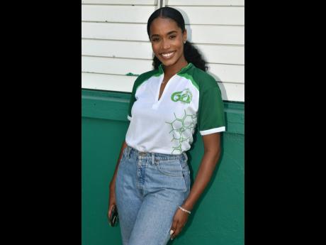Miss World 2019 Toni-Ann Singh flashes a smile during Alumni Takeover at Morant Bay High School in St Thomas on Wednesday.