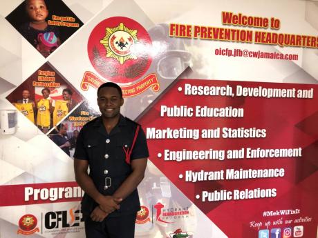 District Officer and Acting Superintendent of the Fire Prevention Unit of the Jamaica Fire Brigade Jay Scott.