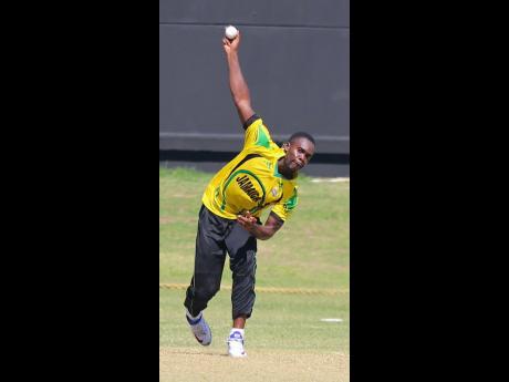 Jamaica Scorpions’ Nicholson Gordon took three wickets against West Indies Academy.