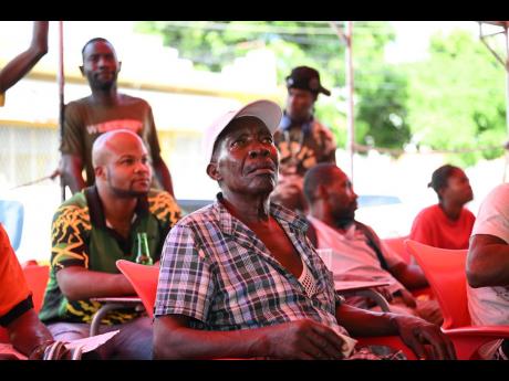 Credit: Gladstone Taylor Several persons turned up at Sonia’s Place on the Terrace to watch the first match of the 2022 World Cup yesterday.