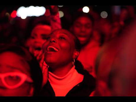 This patron was completely caught up in Burna Boy’s performance.