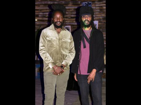 Lending their support, Kabaka Pyramid (left) and Protoje were among the guests.