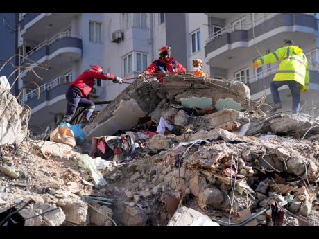 Credit: AP A powerful earthquake hit southeast Turkey and Syria early Monday, toppling hundreds of buildings and killing and injuring thousands of people.