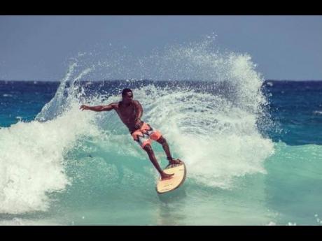 Javaun Brown from Portland leads the Jamaica Surfing Association Surf League, which held its third event at Buff Bay, Portland, last weekend.
