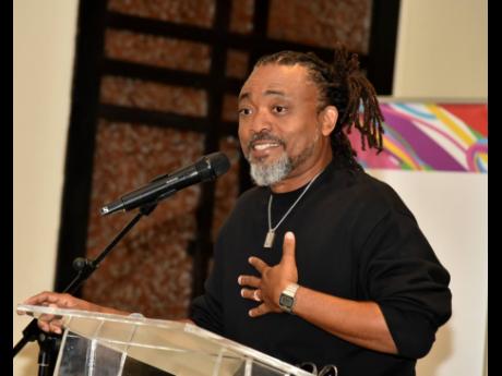 Soca legend Machel Montano addressing the WiFete music festival press conference at The Jamaica Pegasus hotel in New Kingston on Thursday.