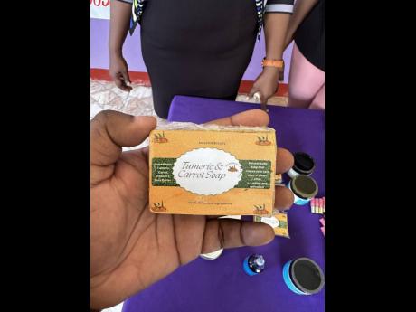 Amazing Scents’ turmeric and carrot soap created by entrepreneur students.