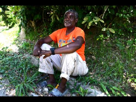St Mary farmer Patrick Thompson spoke about the famous physic nut tree.