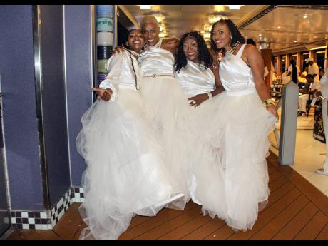 The harmony of Beres Hammond’s backup vocalists (from left) Denette ‘Dejah’ Lewis, Dorrett Wilson, Sherida Sharpe and Thamas Williams wasn’t the only thing that kept the attention of the audience. Their style and smiles got a few eyes wide open and cameras flashing.