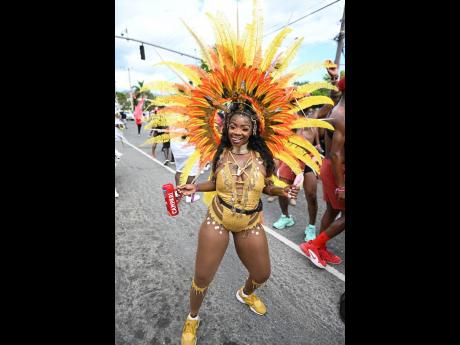 Dancehall star Pamputtae enjoying herself.