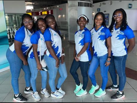 Credit: Contributed Members of the Immaculate Conception High team who left the island yesterday for the Penn Relays in Pennsylvania in the United States. From left: Juliet Smith, Essence Burbridge, Onanda Lowe, Shevi-Anne Shim, Daina Creary and Maja Henry.