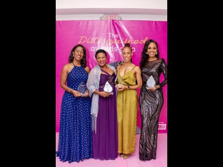 Campionites and The Distinguished award recipients (from left) Andrea Dempster-Chung, Shauna Fuller Clarke, Kerry-Ann Henry and Dr Terri-Karelle Reid.