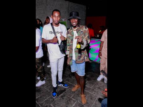 Gospel artiste Prince Saj (left) and Magnum Top Performa 2021 winner King Calie, at the launch of the 2023 edition, which was held on April 20 at Romeich HQ.