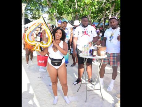 Credit: Contributed Brand ambassador Nordana Heslop was on bottle service duties.