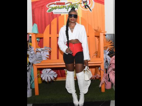 Singer Nordia Mothersille at last Wednesday night’s launch of Reggae Sumfest, which will be staged in Montego Bay, St James, from July 16-22.
