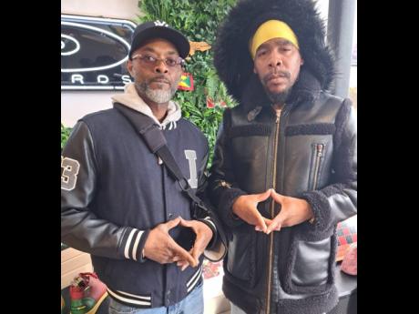 Producer Leon Smillie (left) and reggae artiste Turbulence.
