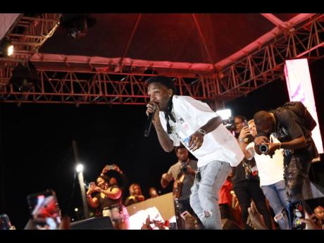 Dancehall artiste Skeng delivered a power-packed performance with all his hit songs which had the entire Rum Stripe kick-off party in a frenzy.