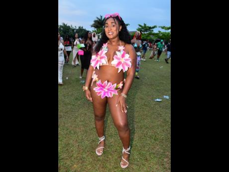 This hottie was spotted at Sandz Caribbean Music Festival in St Ann.