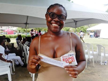 ‘I made it!’ exclaimed Raneka Lee from Montego Bay, after getting her return ticket from the judges.