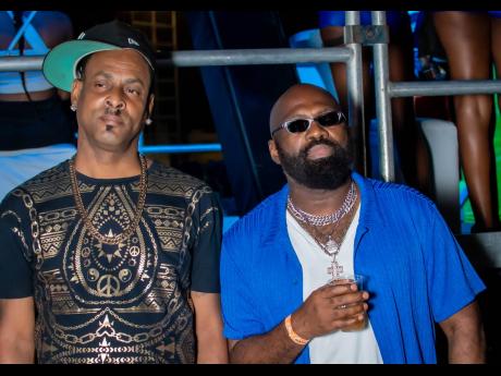 Credit: Contributed Richie Stephens (right), with his Road Manager Christopher King.