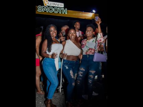 Credit: Contributed ‘Ohhh girls, just wanna have fun!’ was the vibe for (from left) Loyanne Wands, Kamilah McFarlane, and Shanice Forbes-Johnson at Mello Vibes ‘Summer Time’.