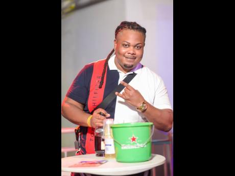 YM Entertainment Director Shevon Green chilling between juggling sets.