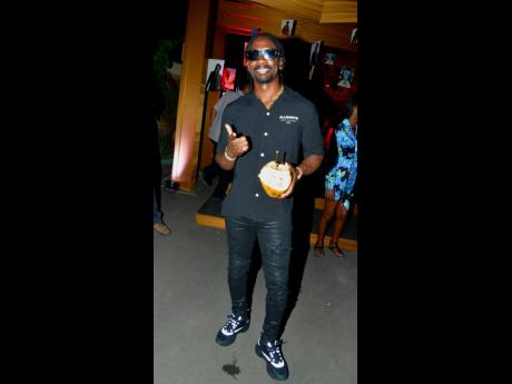 Christopher Martin made sure to grab a ‘sip sip sip’ as soon as he arrived. 