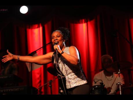 Leba Hibbert and the new Toots and The Maytals Band performing in Brooklyn, New York.