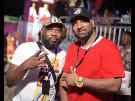 Promoter Robert Porter (left) and DJ Crazy Neil.